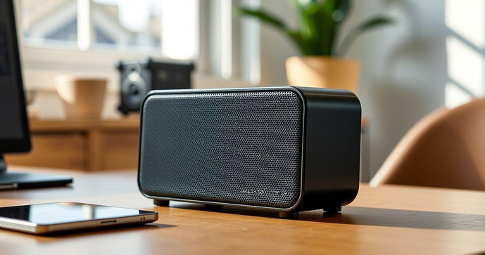Mini amplificador de som bluetooth transforma sua experiência musical com praticidade e qualidade
