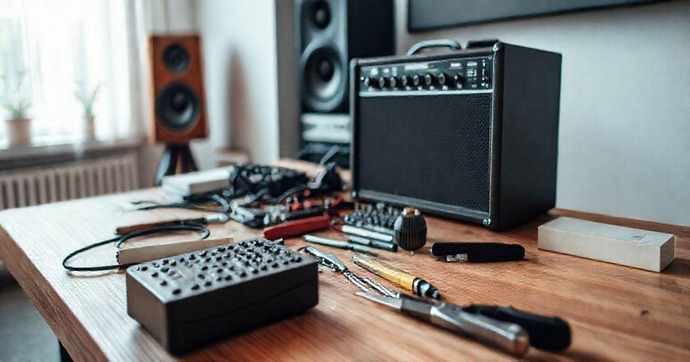 Projeto de amplificador de som f&aacute;cil