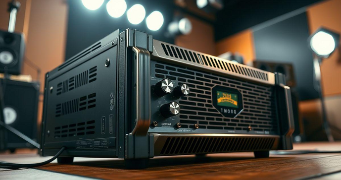 Amplificador de som profissional 1000W RMS para uma experi&ecirc;ncia sonora imersiva